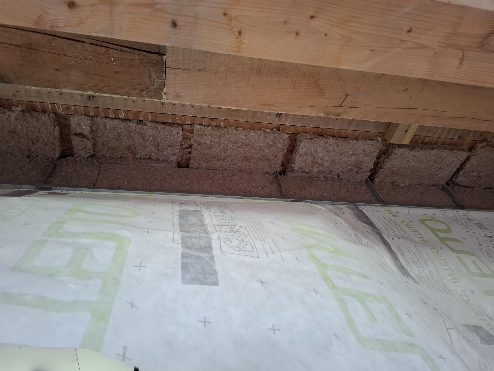 isolation des plafonds en végétal semin